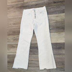 Vervet White Flared Raw Hem Woman's Jeans Size 29